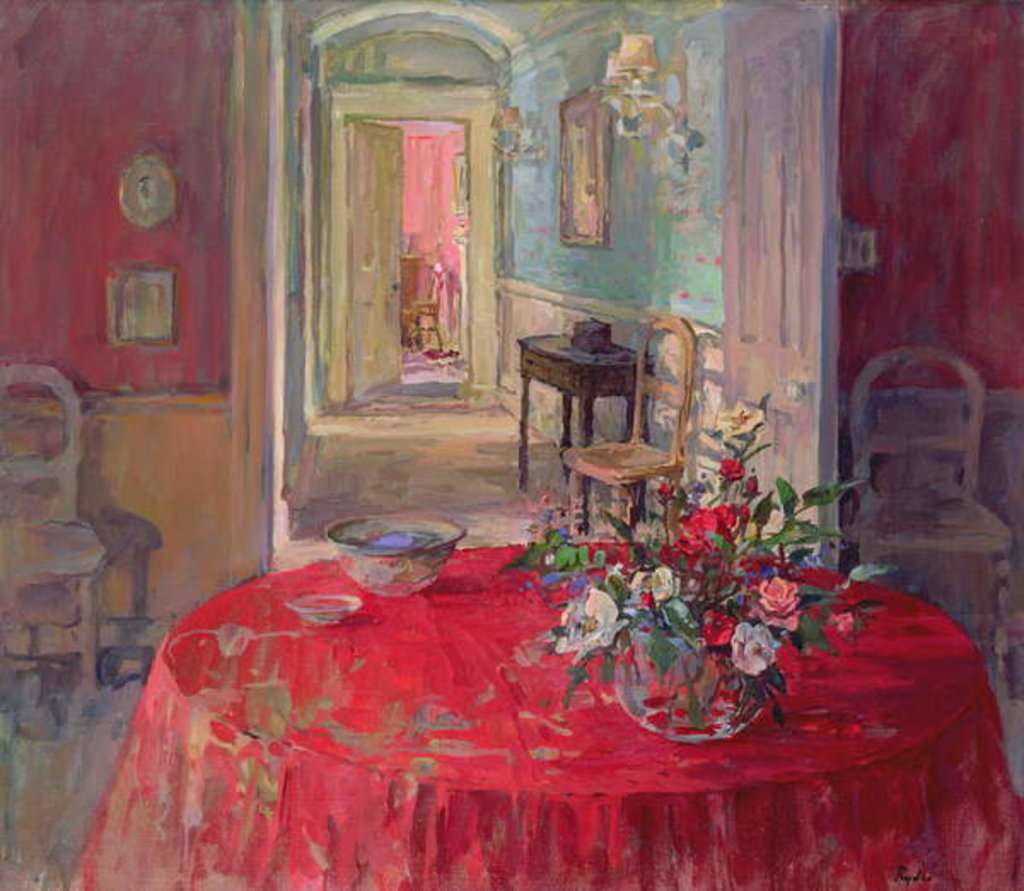Detail of The Red Tablecloth by Susan Ryder