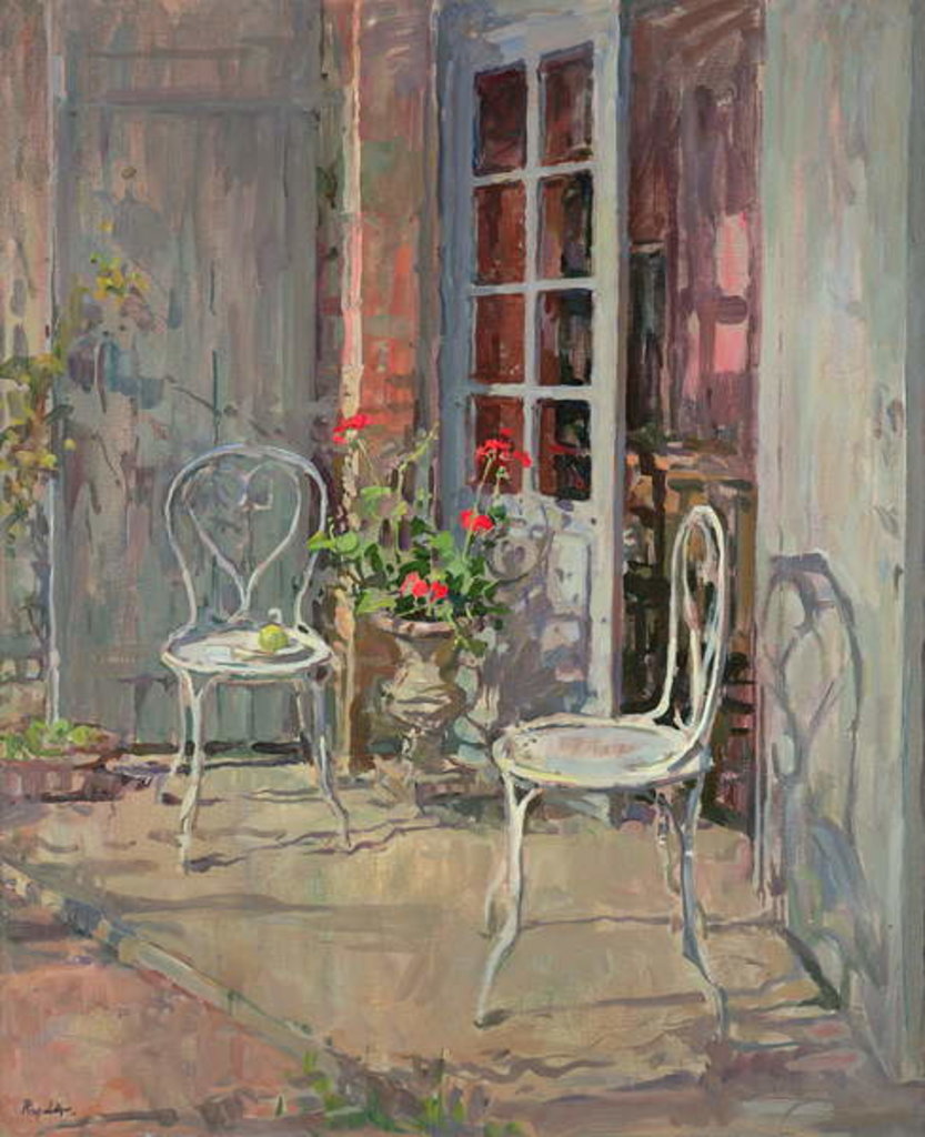 Detail of Terrace Chairs, Chateau de Mocques by Susan Ryder