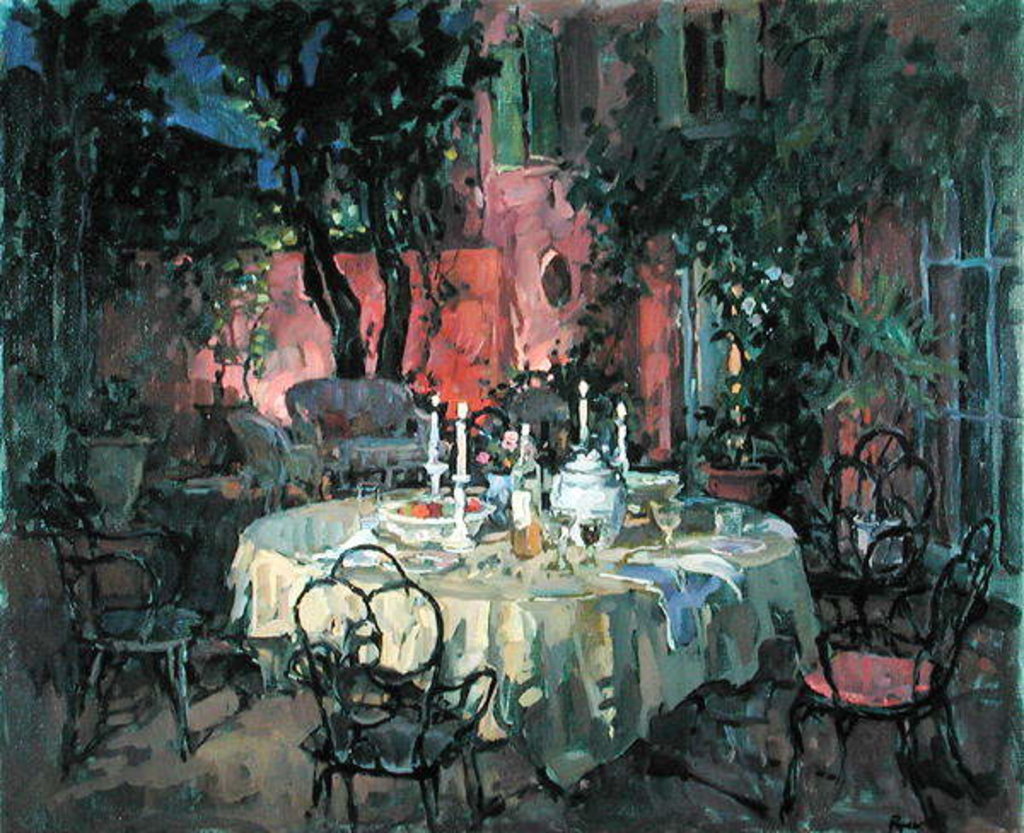 Detail of Terrace at Night by Susan Ryder