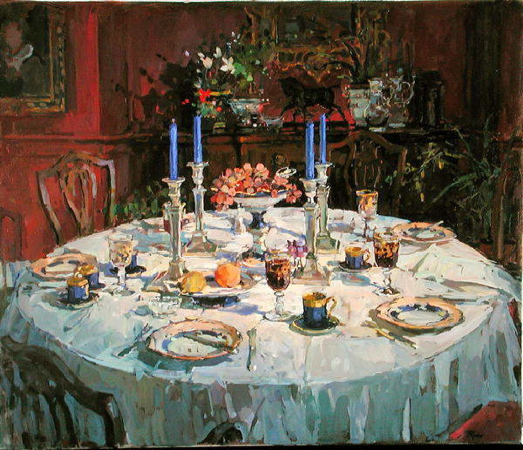 Detail of The Dining Room by Susan Ryder