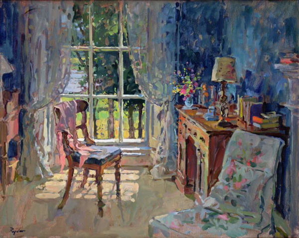 Detail of Bedroom with Lake View by Susan Ryder