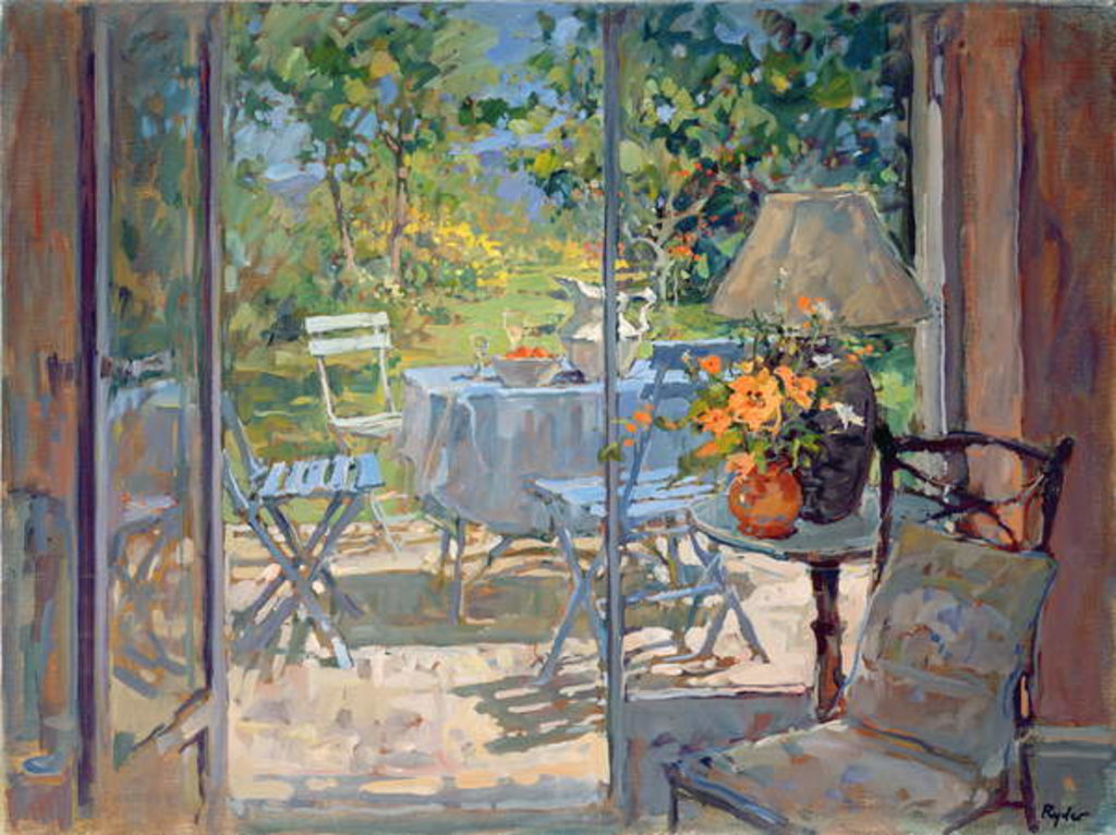 Detail of Provence Terrace by Susan Ryder