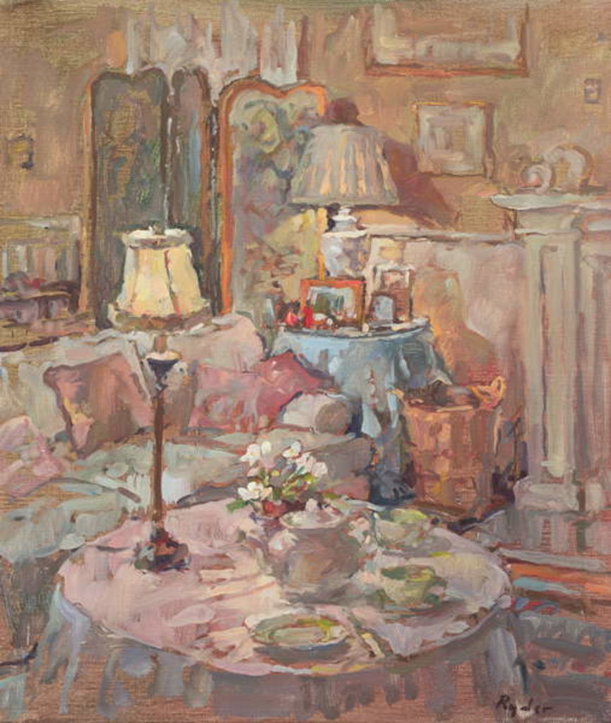 Detail of The Embroidered Screen by Susan Ryder