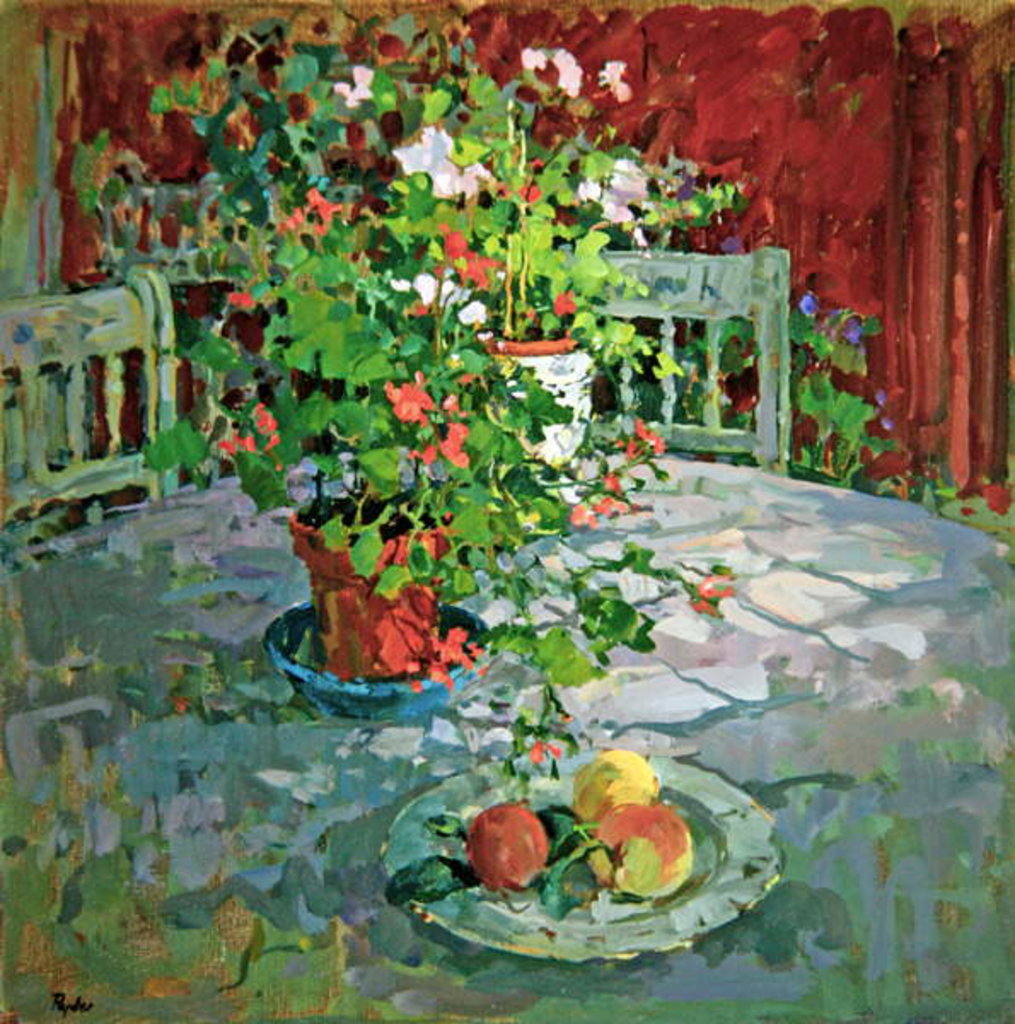 Detail of Conservatory Table by Susan Ryder