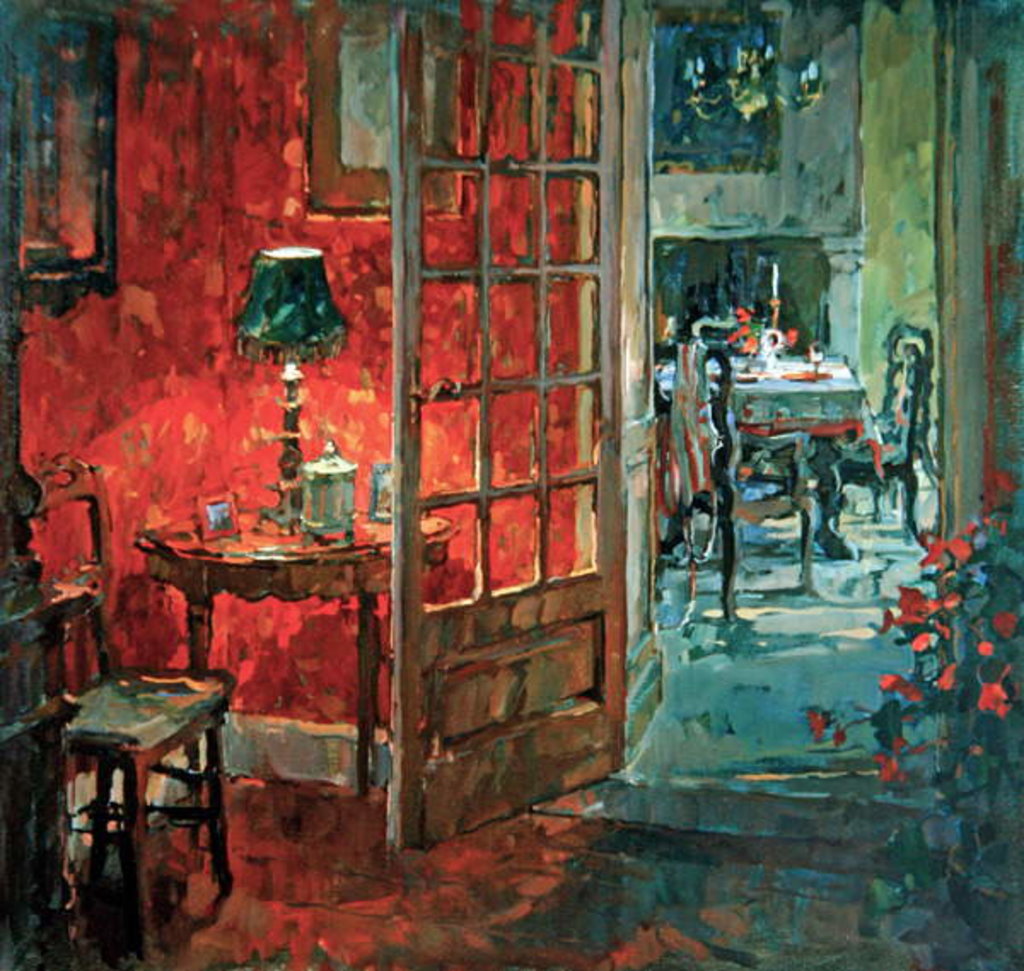 Detail of The Red Wallpaper by Susan Ryder