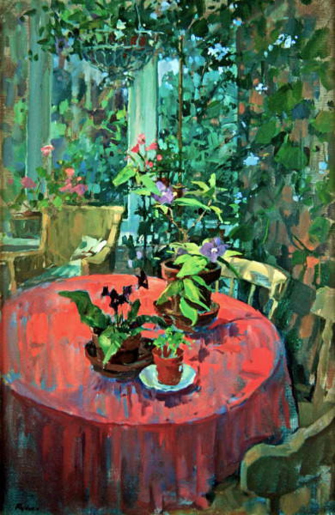 Detail of Conservatory Table by Susan Ryder
