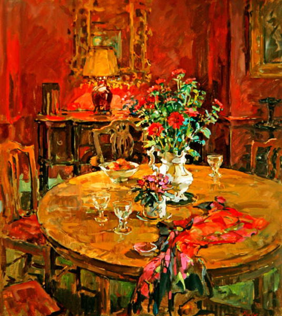 Detail of The Silk Scarf by Susan Ryder