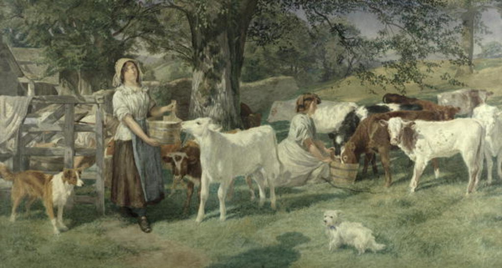 Detail of Milkmaids by Basil Bradley
