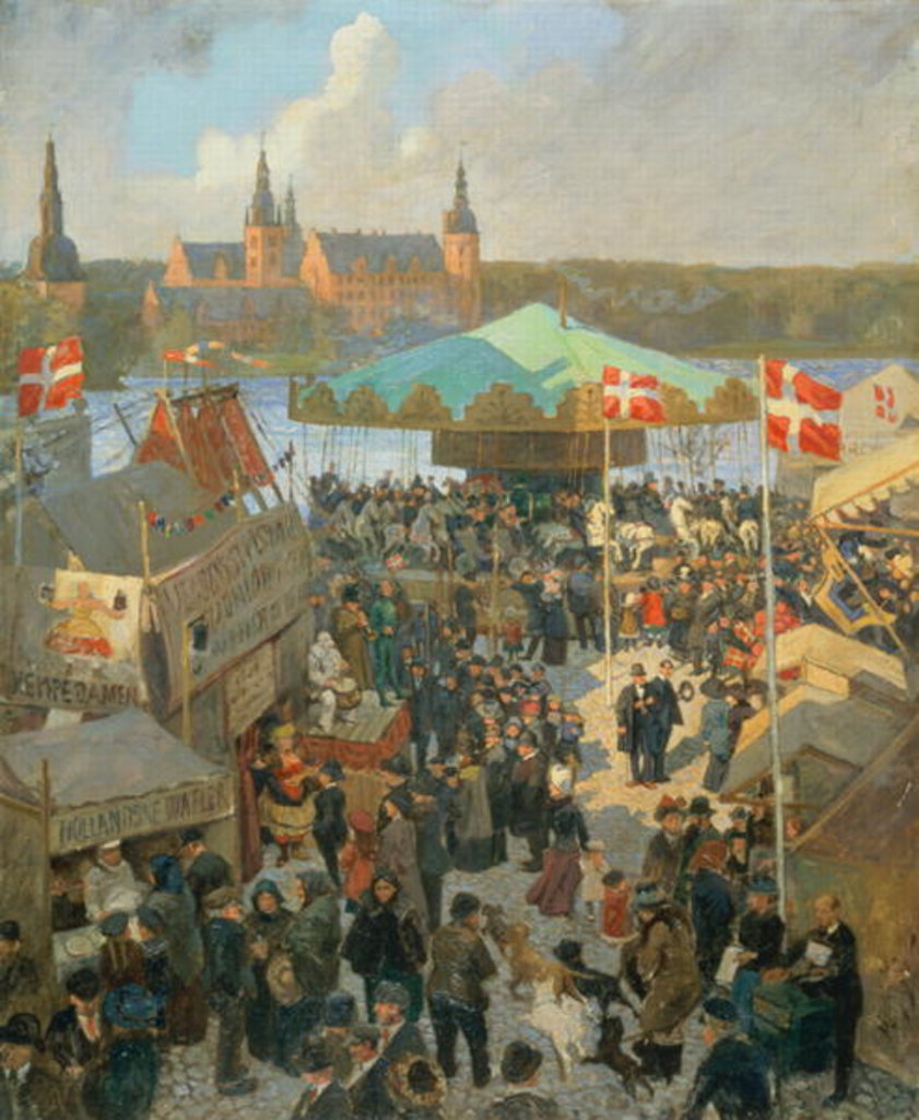 Detail of November Market at Hillerod by Hans Nikolaj Hansen