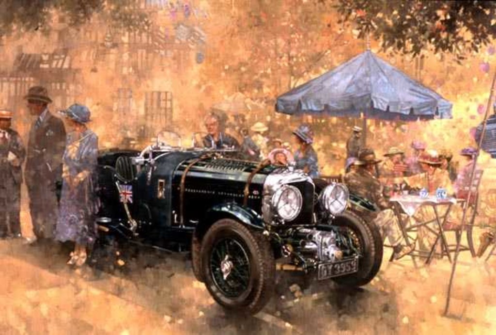 Detail of Garden Party with the Bentley by Peter Miller