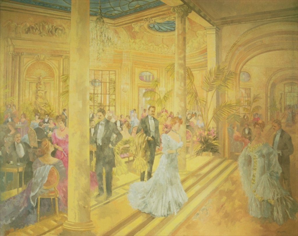 Detail of Palm Court - Winter at the Ritz by Peter Miller