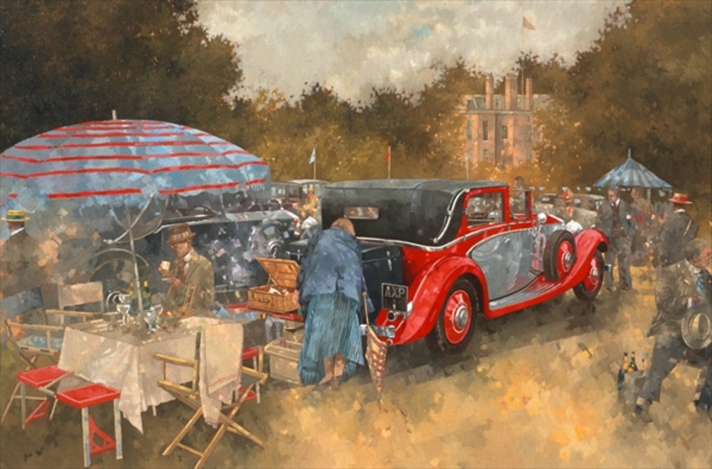 Detail of Picnic at Althorp by Peter Miller