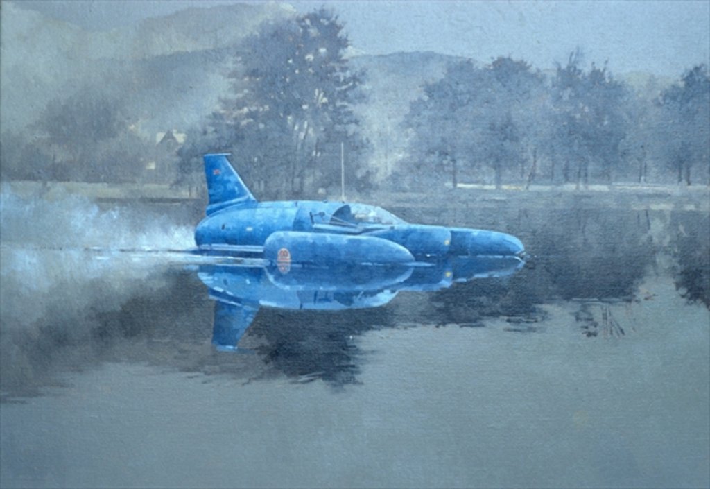 Detail of Donald Campbell and Bluebird by Peter Miller