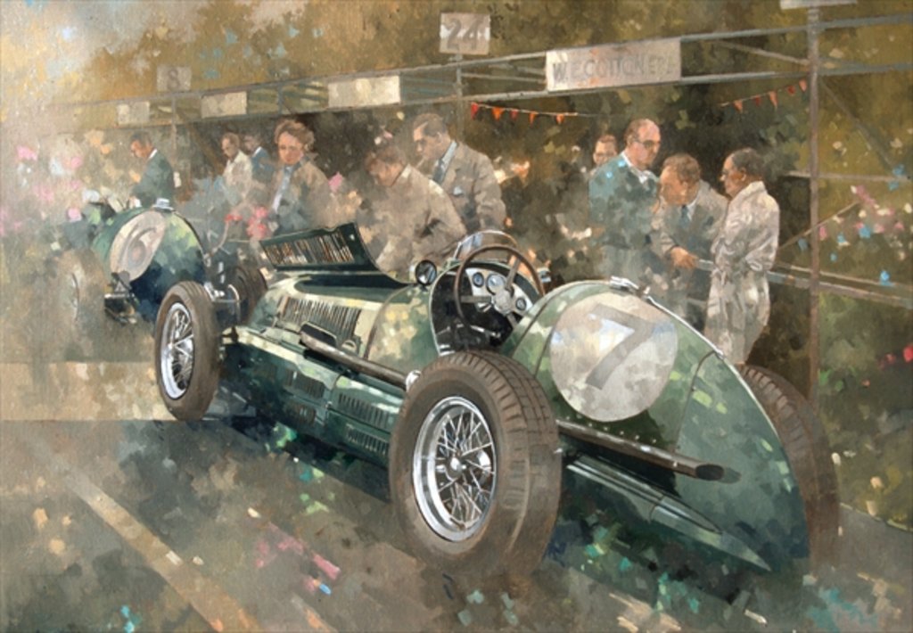 Detail of R. Parnell's Maserati by Peter Miller