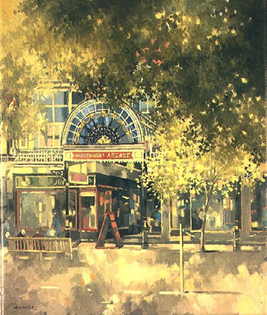 Detail of Wayfarer's Arcade, Southport by Peter Miller