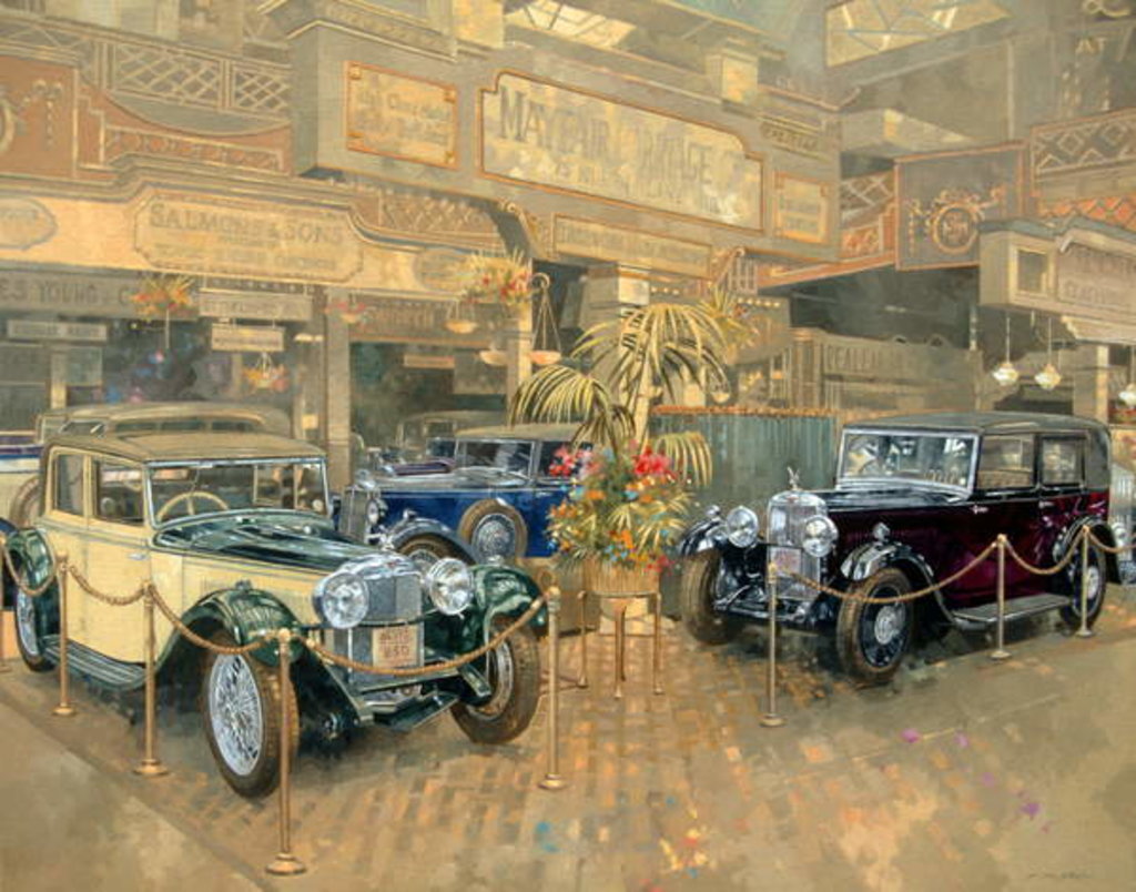 Detail of Olympia Motor Show in 1932 by Peter Miller
