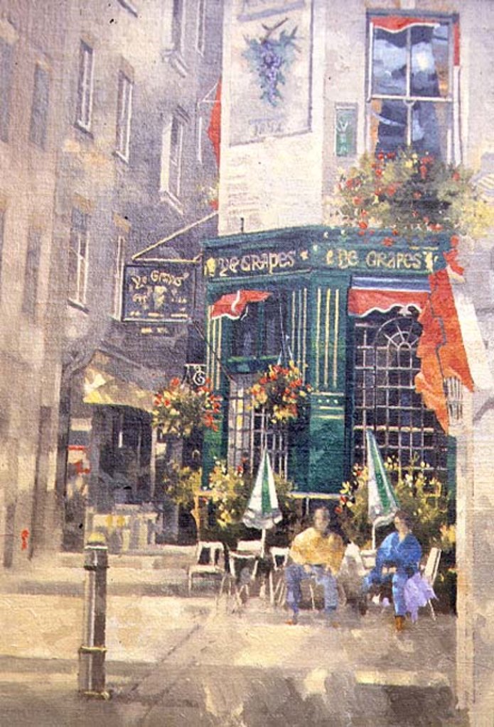 Detail of The Grapes, Shepherd Market, 1993 by Peter Miller