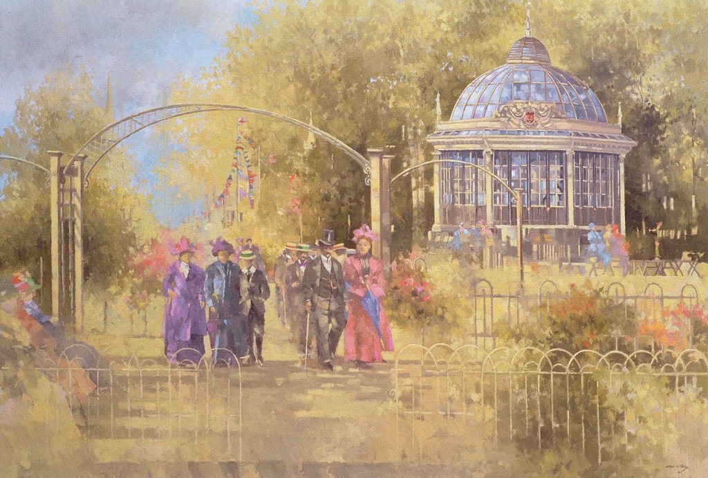 Detail of Victorian Sunday, 1991 by Peter Miller