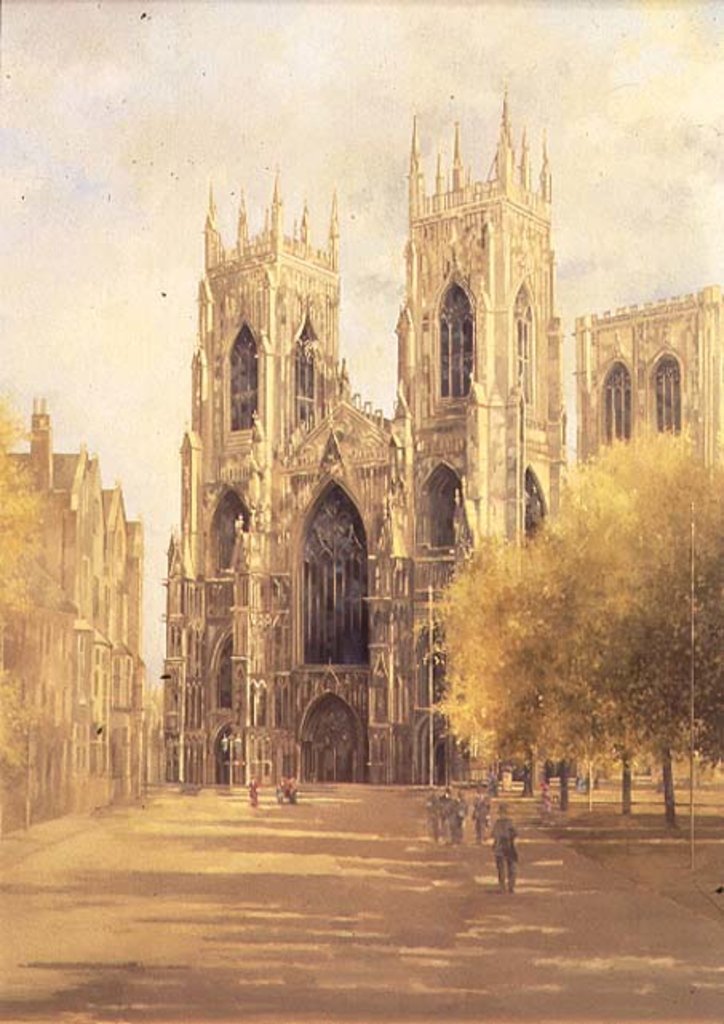 Detail of York Minster, 1991 by Peter Miller