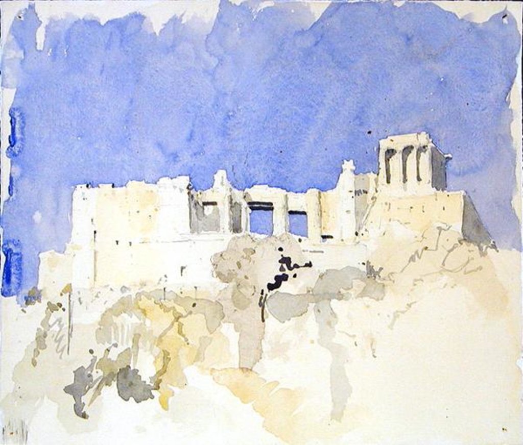 Detail of Acropolis, Athens, 1994 by Charlie Millar