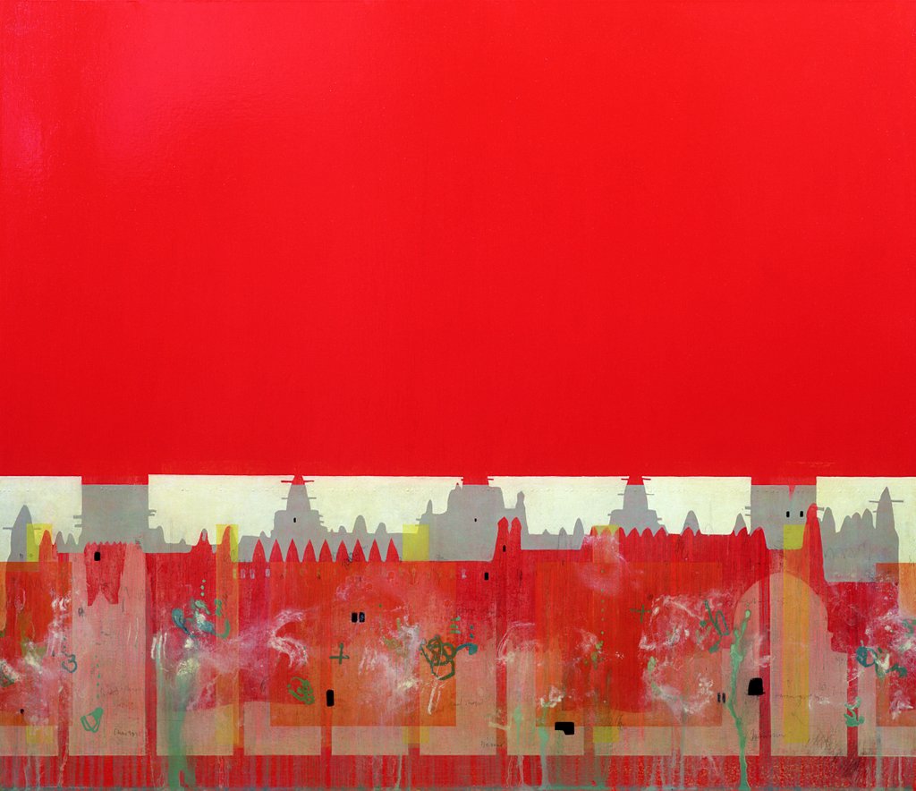 Detail of Red Painting by Charlie Millar