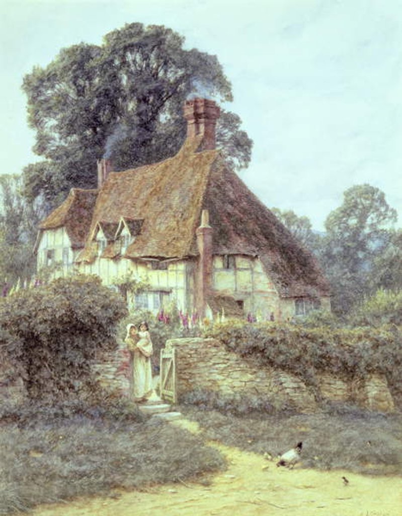 Detail of Near Witley, Surrey by Helen Allingham