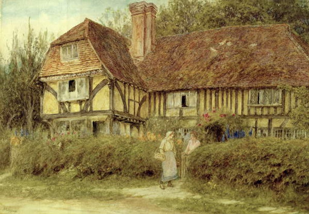 Detail of A Kentish Cottage by Helen Allingham