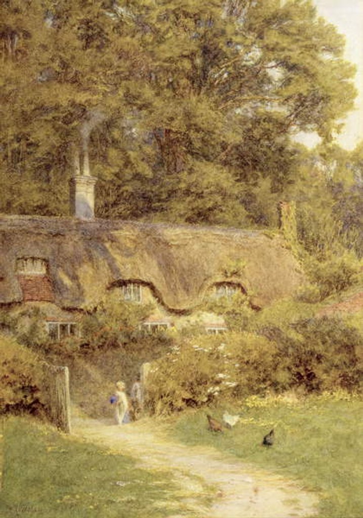 Detail of Cottage at Farringford, Isle of Wight by Helen Allingham