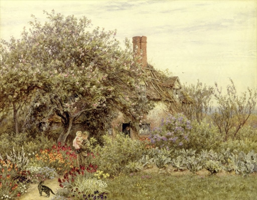 Detail of Near Hambledon by Helen Allingham