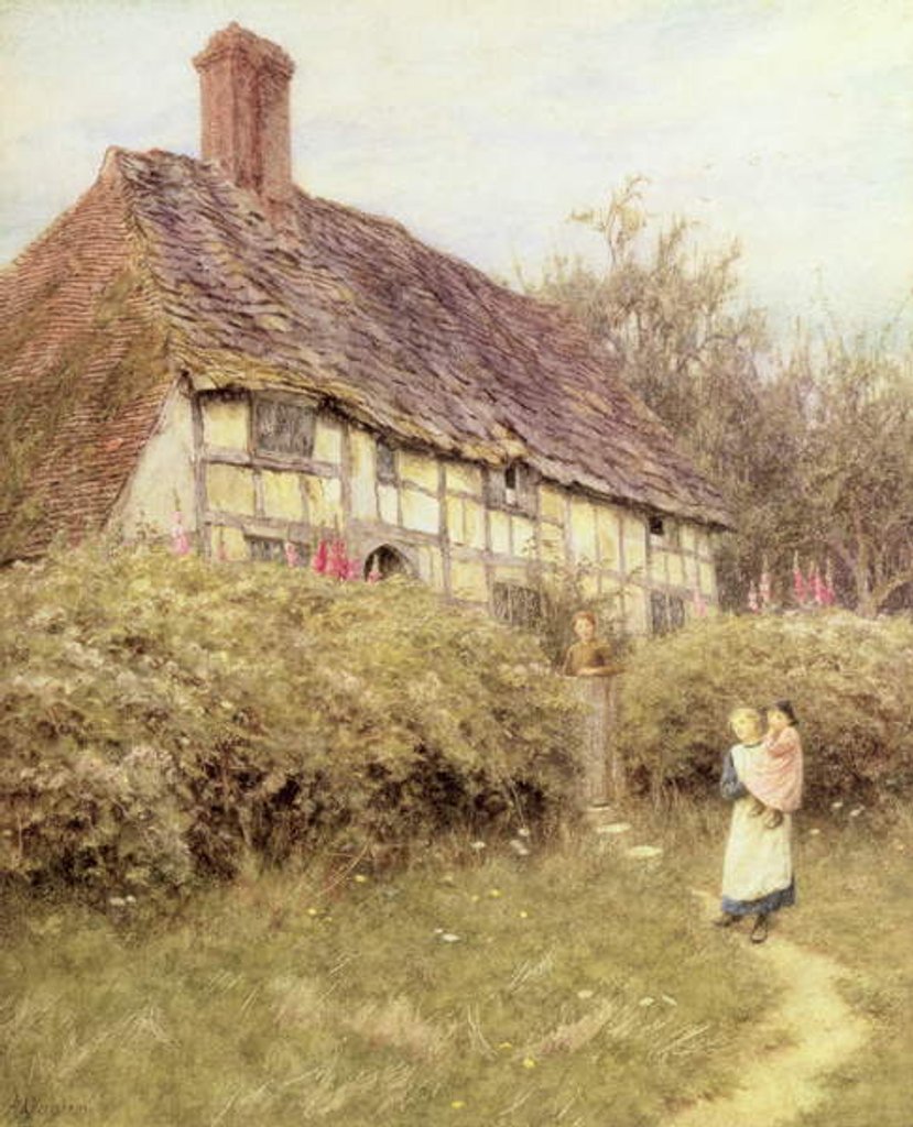 Detail of The Priest's House, West Hoathly by Helen Allingham