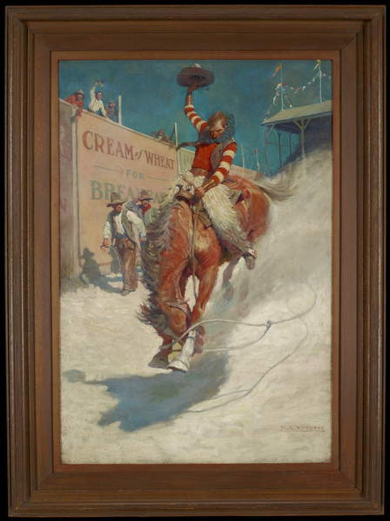Detail of Bronco Buster, 1906 by Newell Convers Wyeth