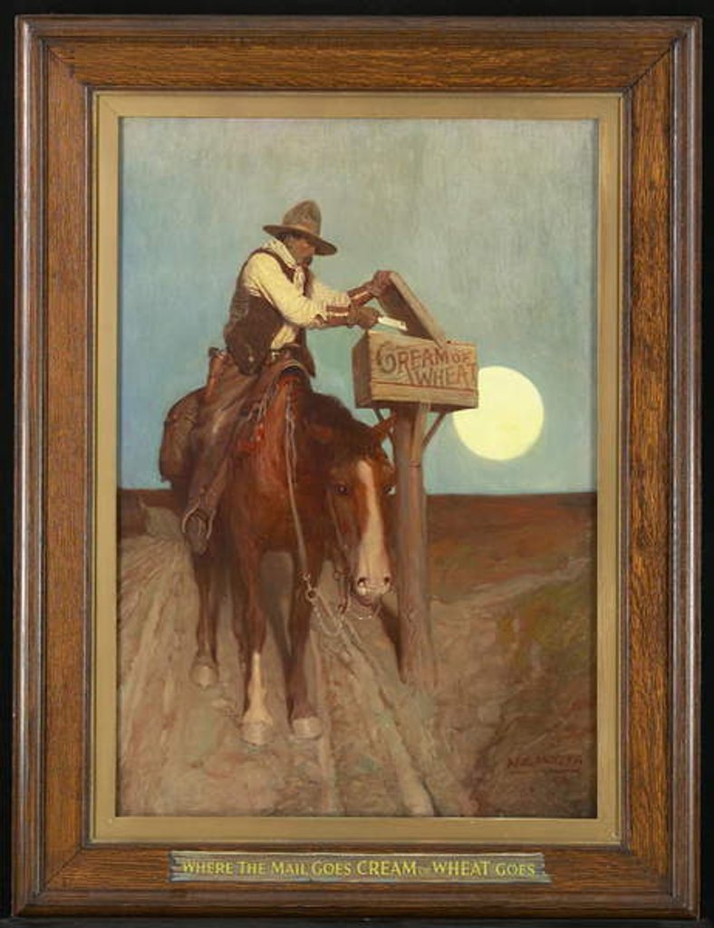 Detail of Rural Delivery, 1906 by Newell Convers Wyeth