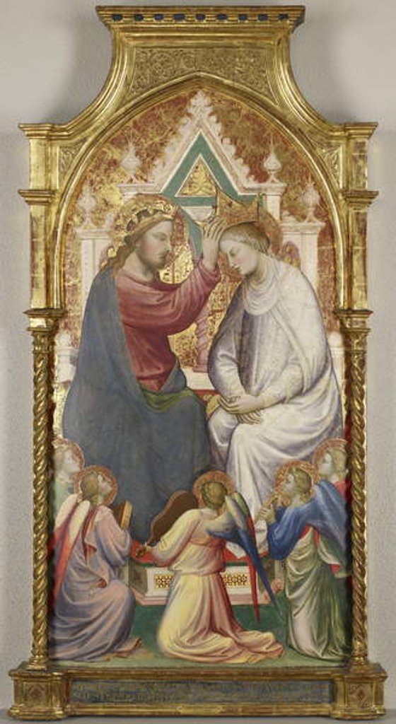 Detail of The Coronation of the Virgin with Five Music-Making Angels, 1408 by Di Mariotto Nardo