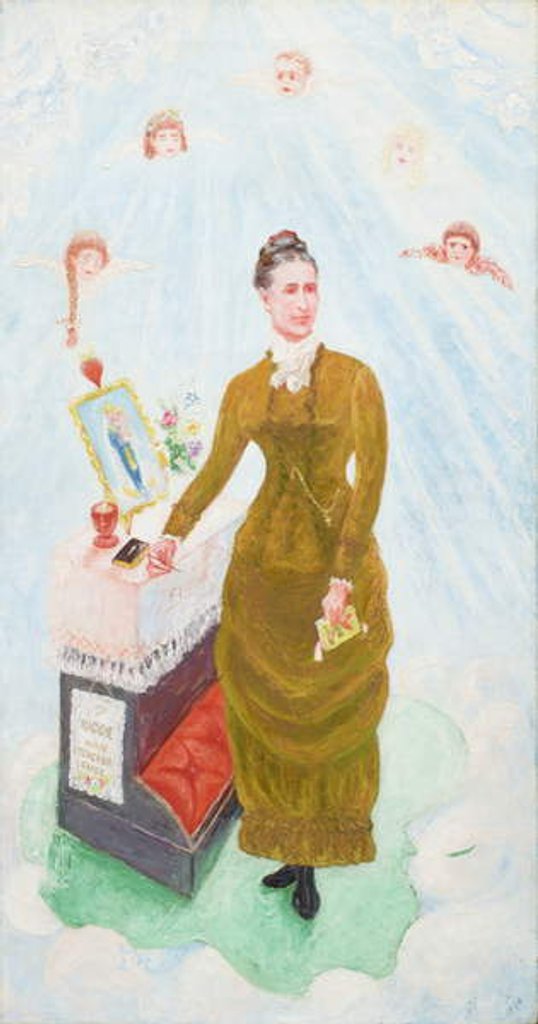 Detail of Portrait of Our Nurse, Margaret Burgess, 1929 by Florine Stettheimer