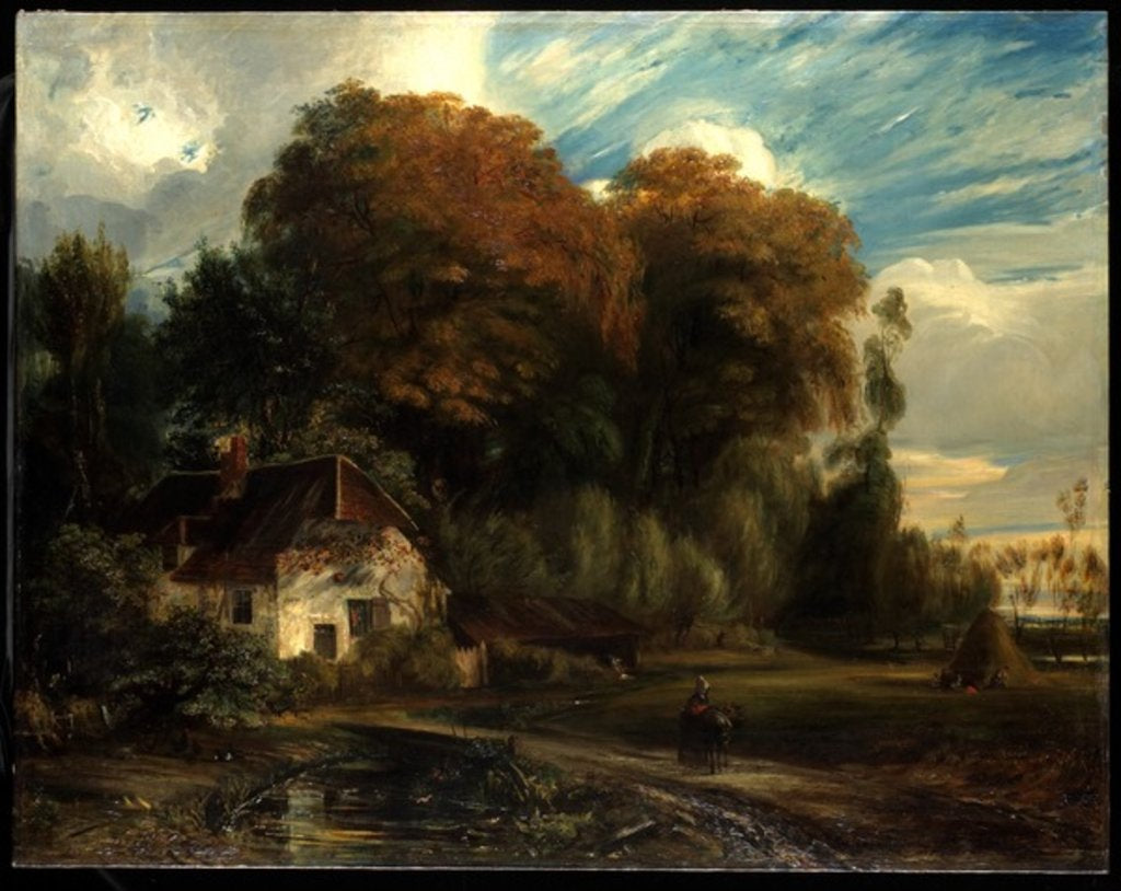 Detail of Caretaker's Cottage in the Forest of Compiegne, 1826 by Paul Huet