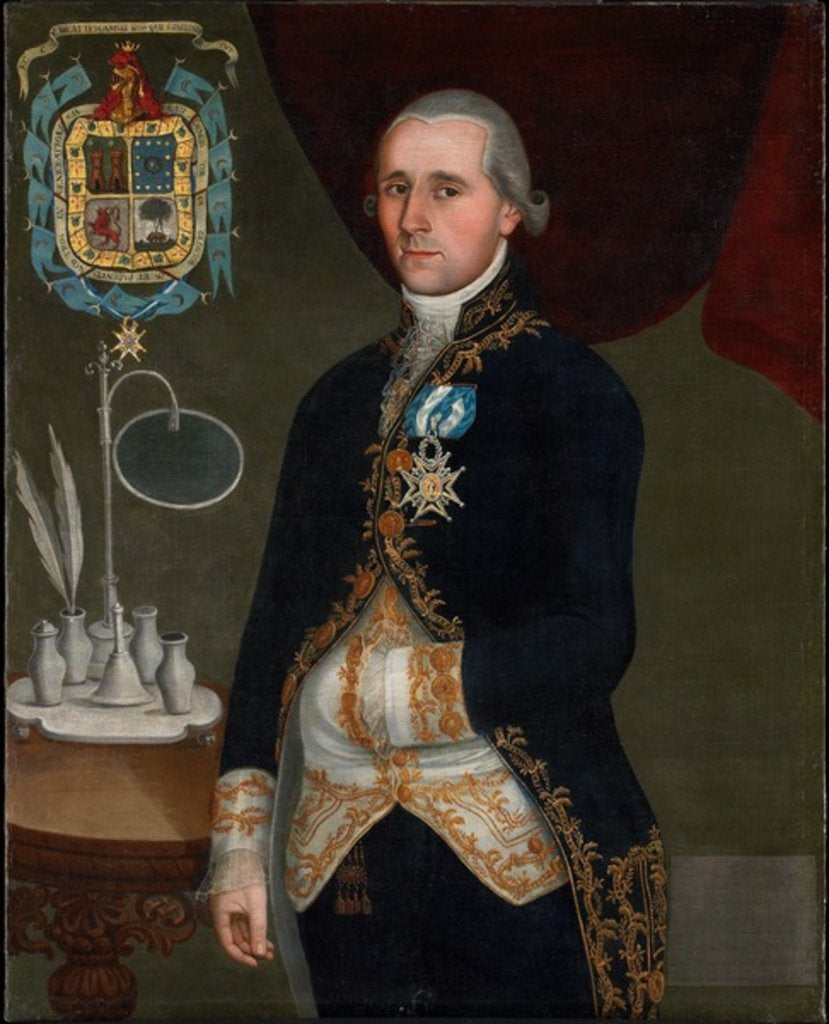 Detail of Portrait of the Duque de Agrada, c.1805 by Spanish School