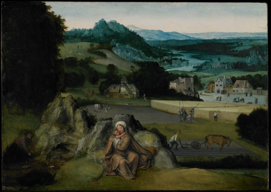 Detail of The Rest on the Flight into Egypt c.1518-24 by Joachim (workshop of) Patinir