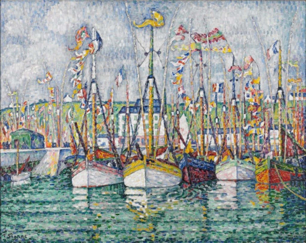 Detail of Blessing of the Tuna Fleet at Groix, 1923 by Paul Signac