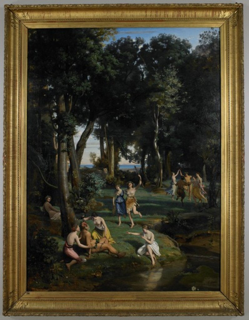 Detail of Silenus, 1838 by Jean Baptiste Camille Corot