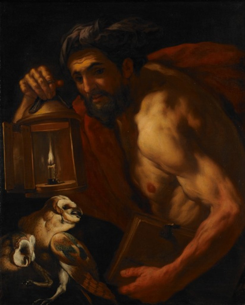 Detail of Diogenes by Johann Karl Loth