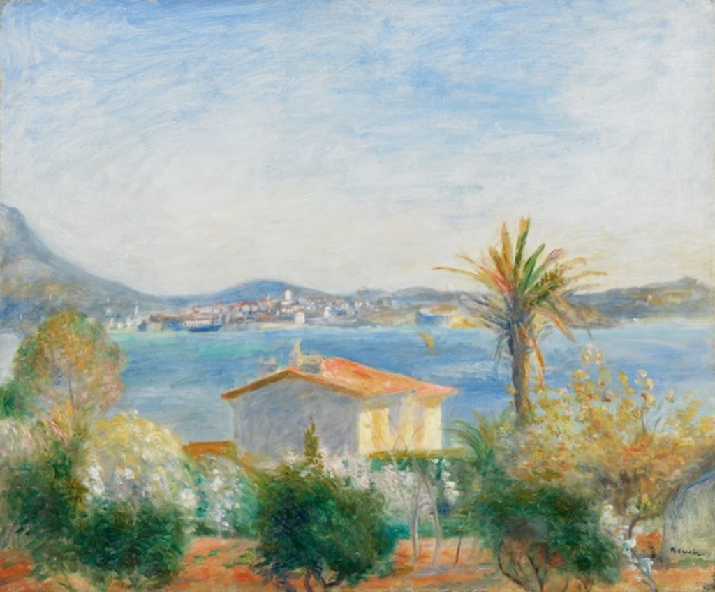 Detail of Tamaris, France, c.1885 by Pierre Auguste Renoir