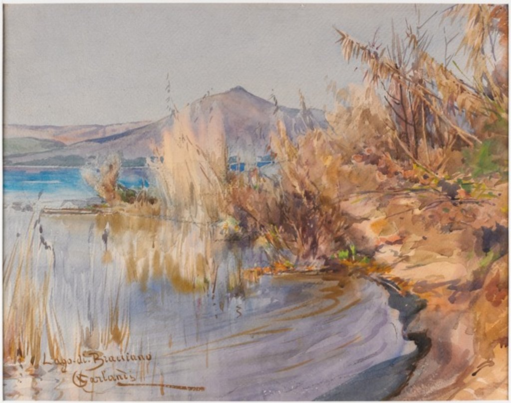 Detail of Lago di Bracciano by Onorato Carlandi