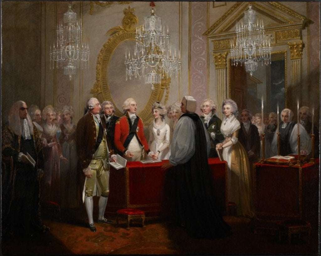 Detail of The Marriage of the Duke and Duchess of York, 1791 by Henry Singleton