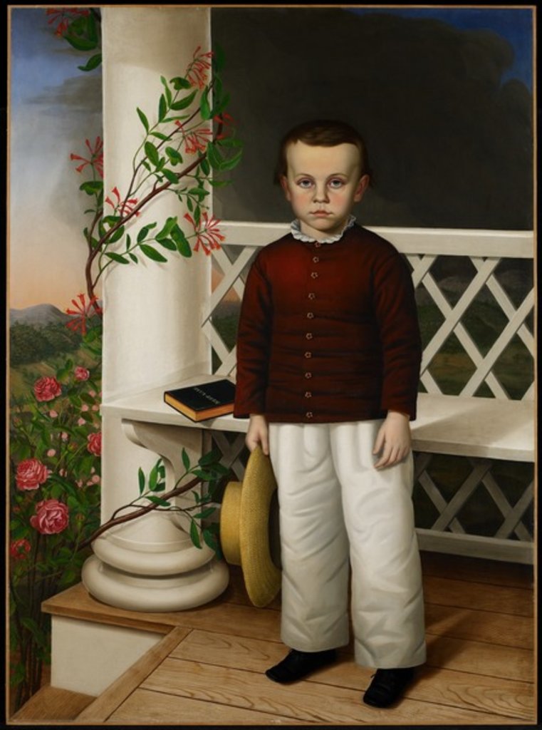 Detail of Portrait of a Boy, 1856 by James B. (attr. to) Read
