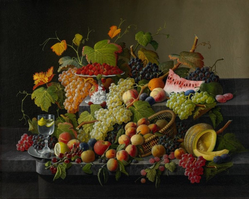 Detail of Abundant Fruit, 1858 by Severin Roesen