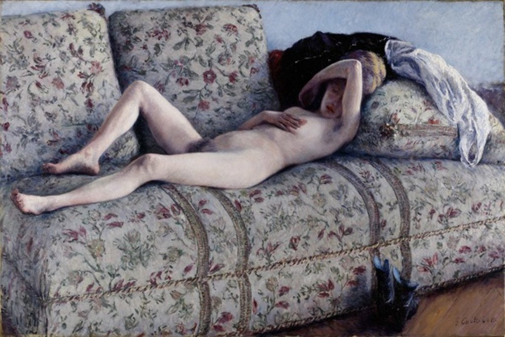 Detail of Nude on a Couch, c.1880 by Gustave Caillebotte