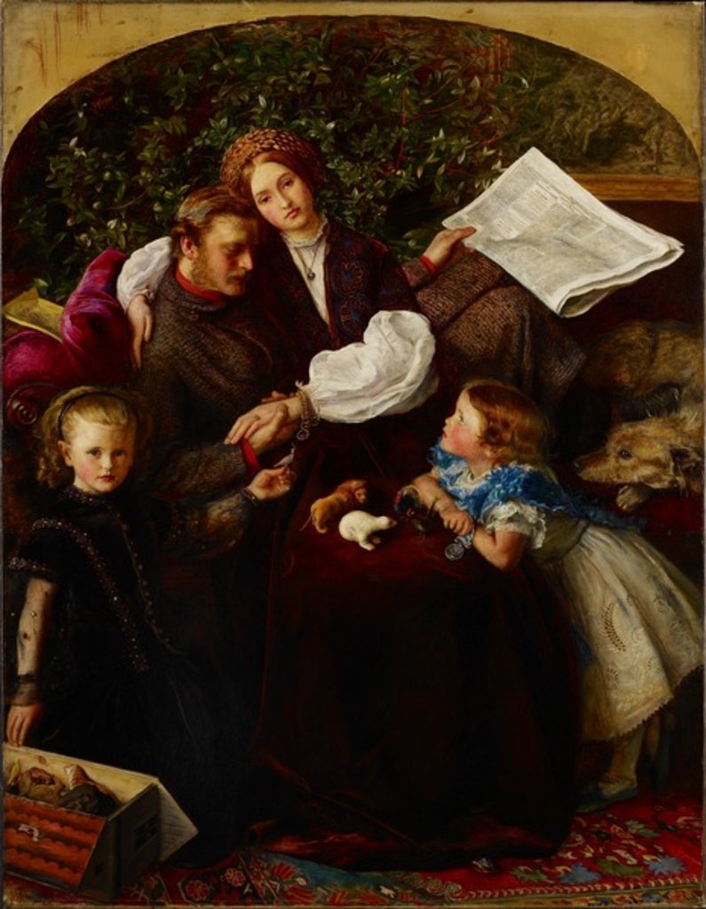 Detail of Peace Concluded, 1856 by John Everett Millais