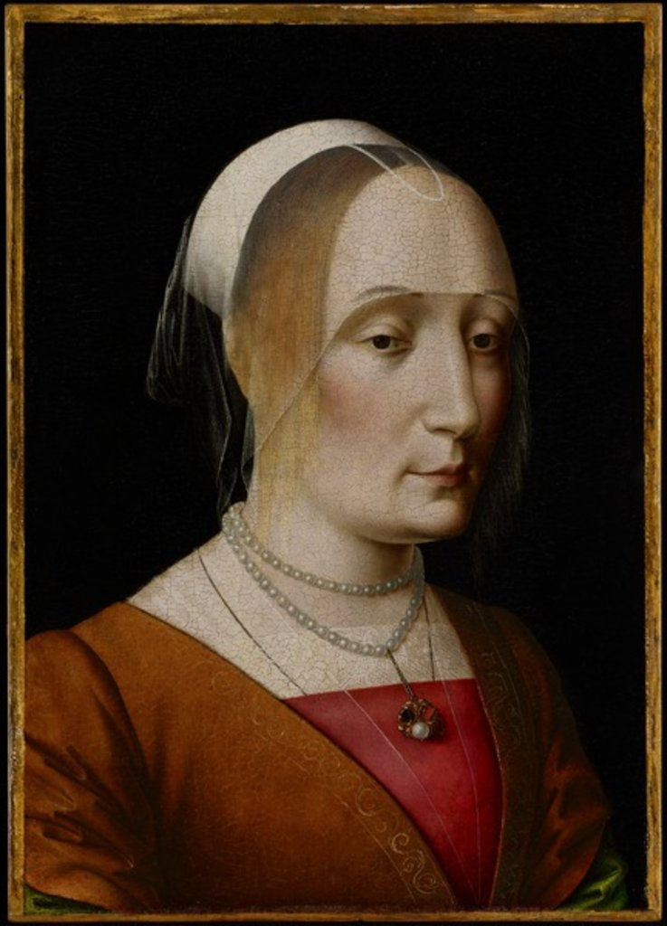 Detail of Portrait of a Lady by Benedetto Ghirlandaio