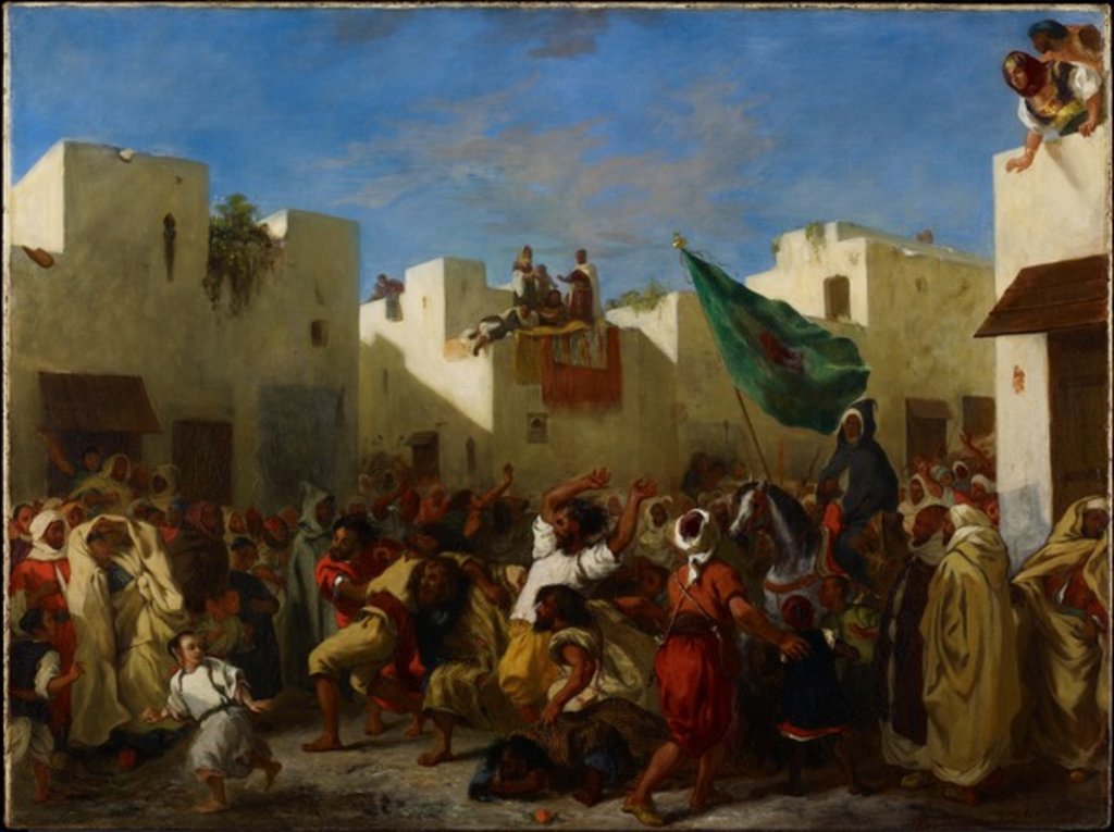Detail of Fanatics of Tangier, c.1837-38 by Ferdinand Victor Eugene Delacroix