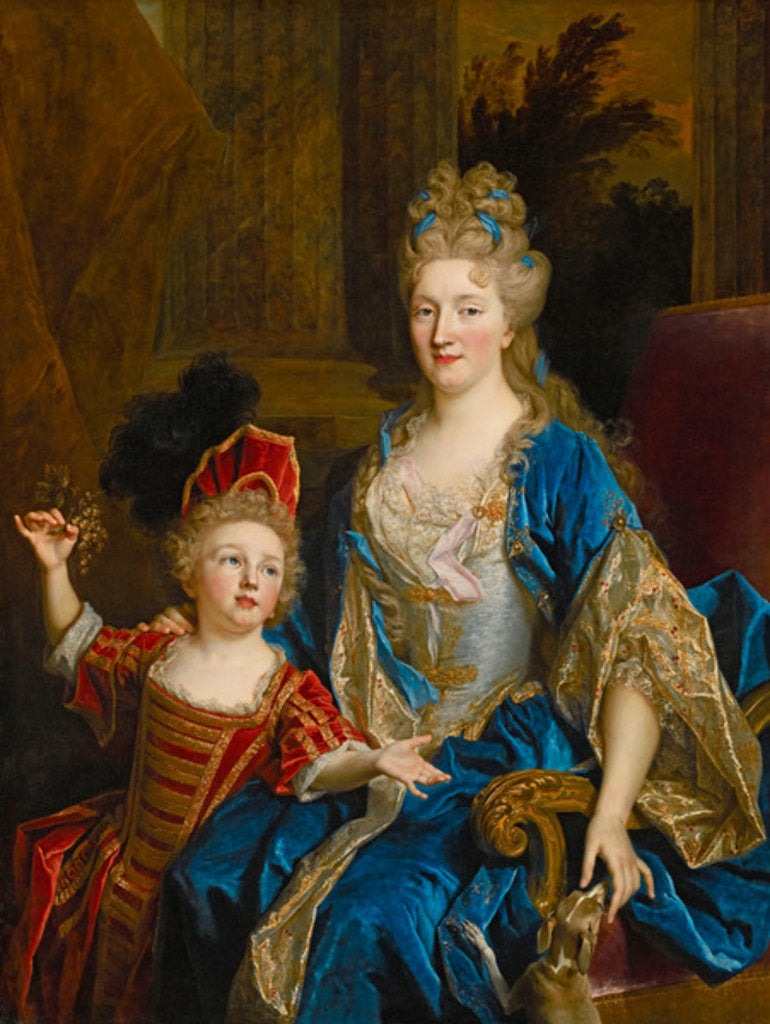 Detail of Portrait of Catherine Coustard, Marquise of Castelnau, with her Son Leonor, c.1699 by Nicolas de Largilliere